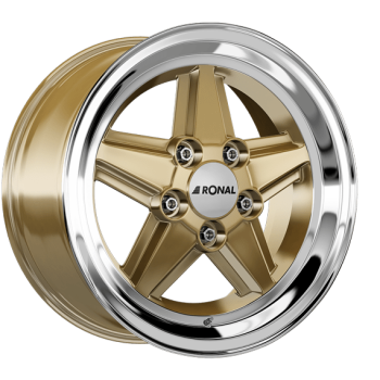 Ronal - R9 - 7x16 - ET 23 - LK 5x112, racing gold-hornpoliert